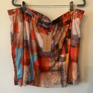 What Lo Wants Patterned Mini Skirt